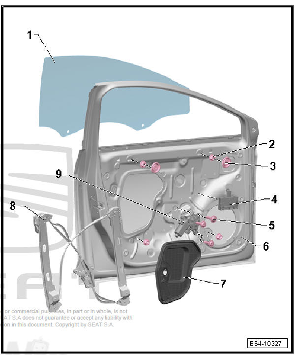 Front doors, door components, central locking