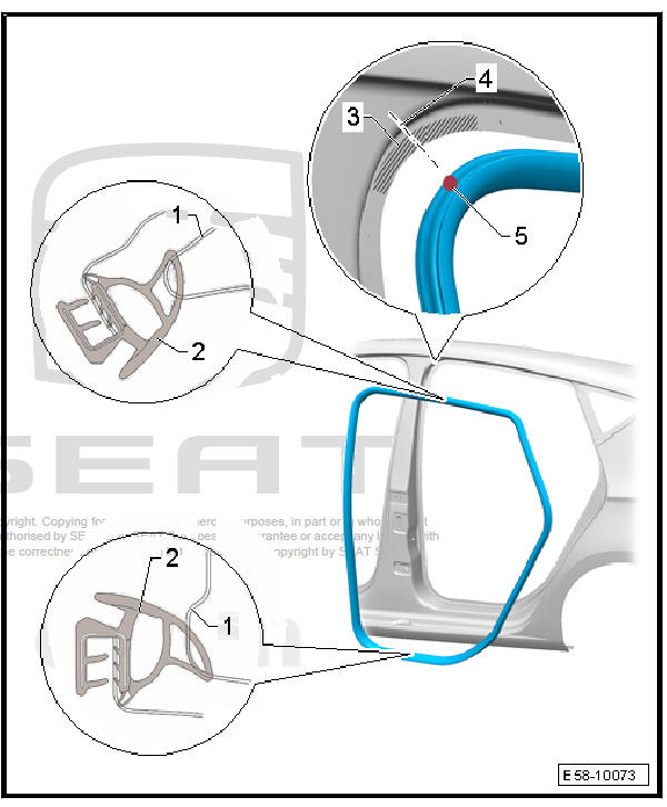 Rear doors, door components