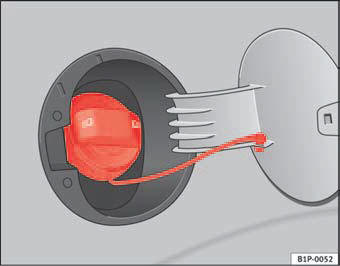 Fig. 140 Tank flap open