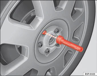 Fig. 158 Wheel change: