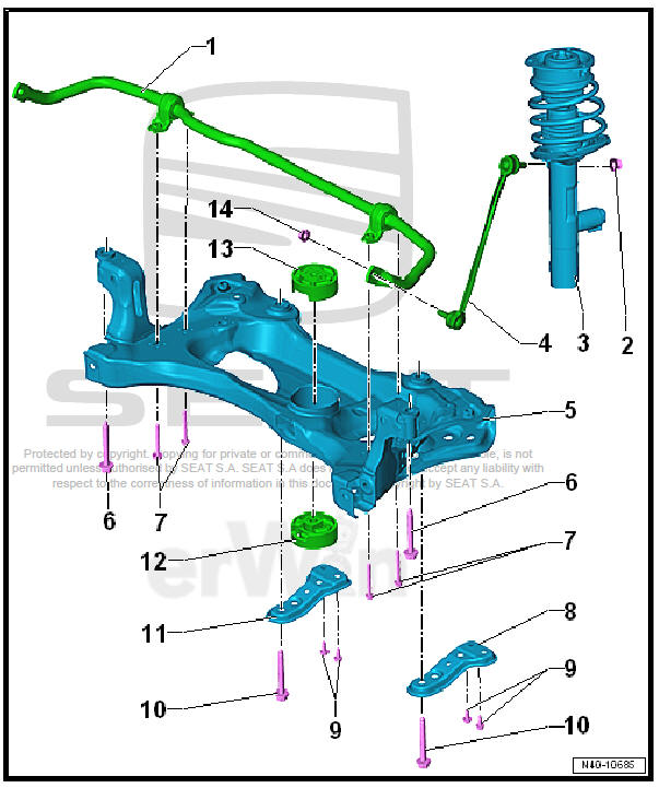 Front suspension