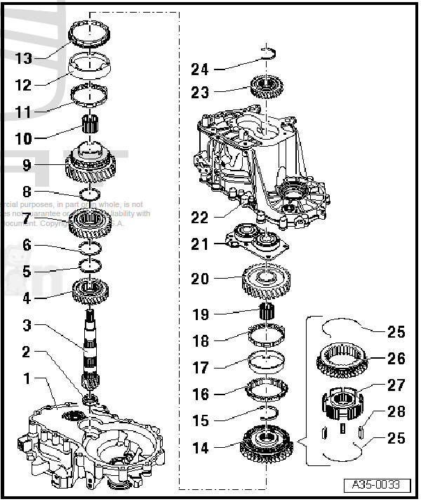 Gears, shafts