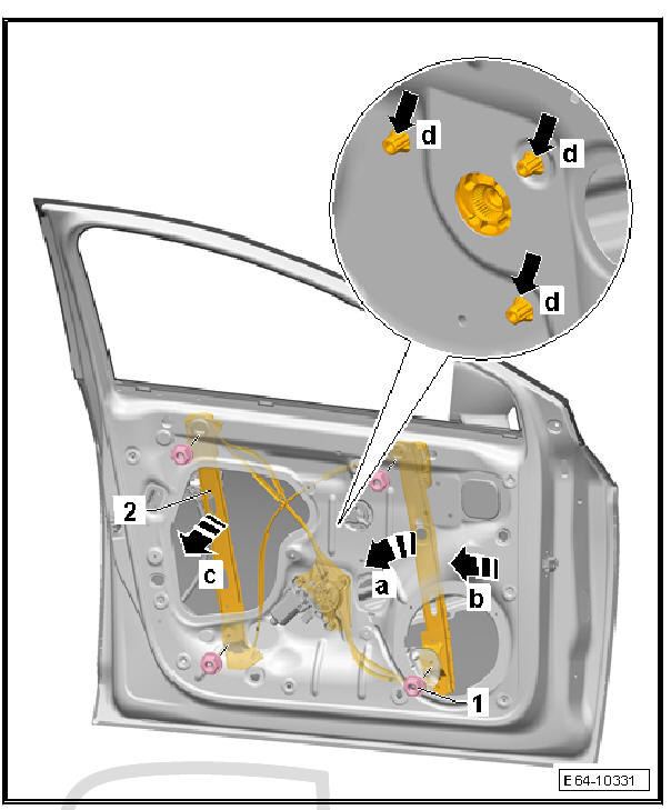 Front doors, door components, central locking