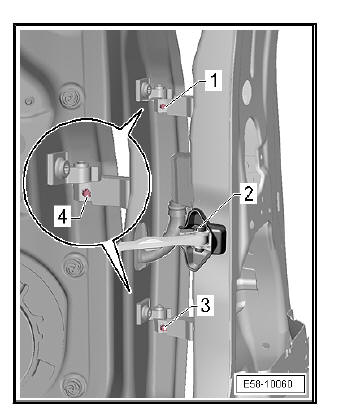 Rear doors, door components