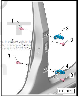 Rear doors, door components