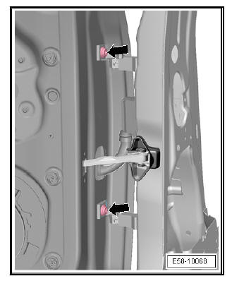 Rear doors, door components