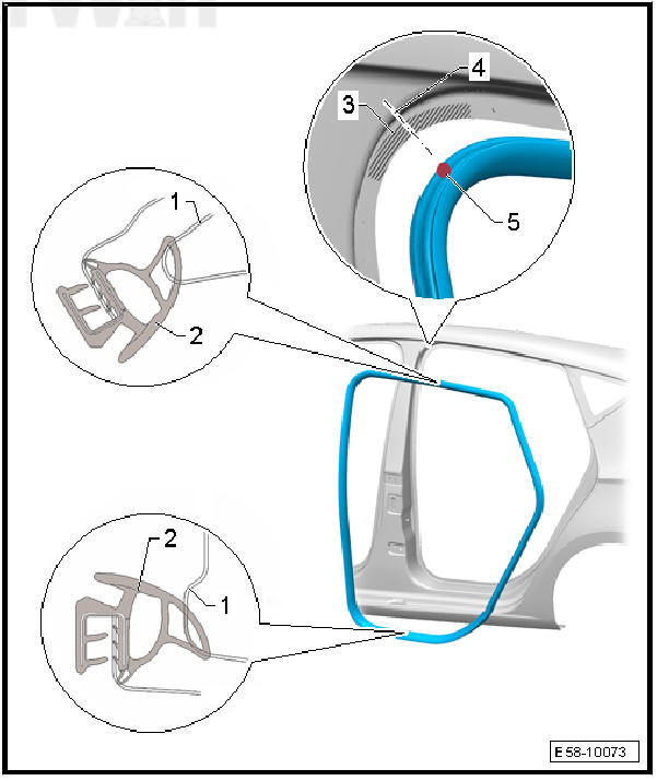 Rear doors, door components