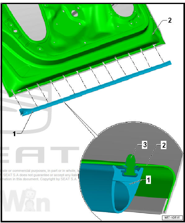 Front doors, door components, central locking