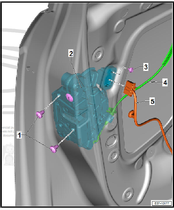 Front doors, door components, central locking